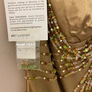 Gold beaded dress